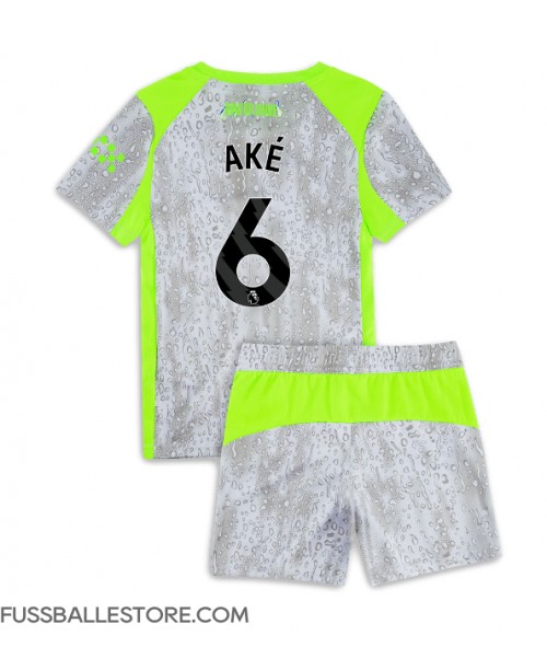 Günstige Manchester City Nathan Ake #6 3rd trikot Kinder 2025-26 Kurzarm (+ Kurze Hosen) Günstige Manchester City Nathan Ake #6 3rd trikot Kinder 2025-26 Kurzarm (+ Kurze Hosen)